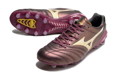 Men's Mizuno Morelia Neo 4 FG Football Boots - Red/White/Gold