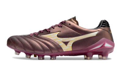 Men's Mizuno Morelia Neo 4 FG Football Boots - Red/White/Gold