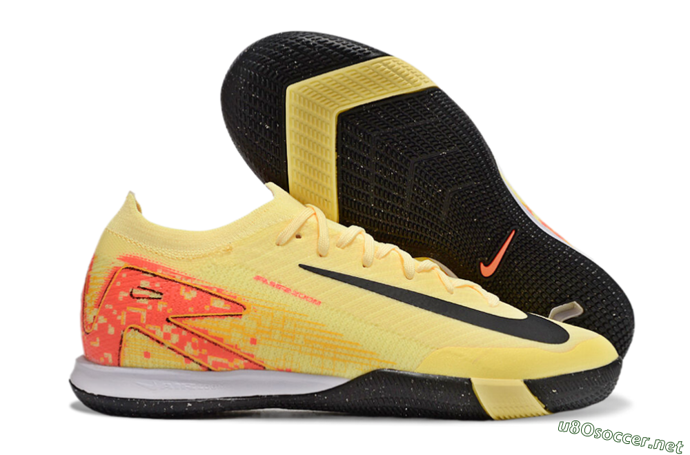 Men's Nike Air Zoom Mercurial Vapor 16 Elite IC Football Shoes - Yellow/Black/Red 2