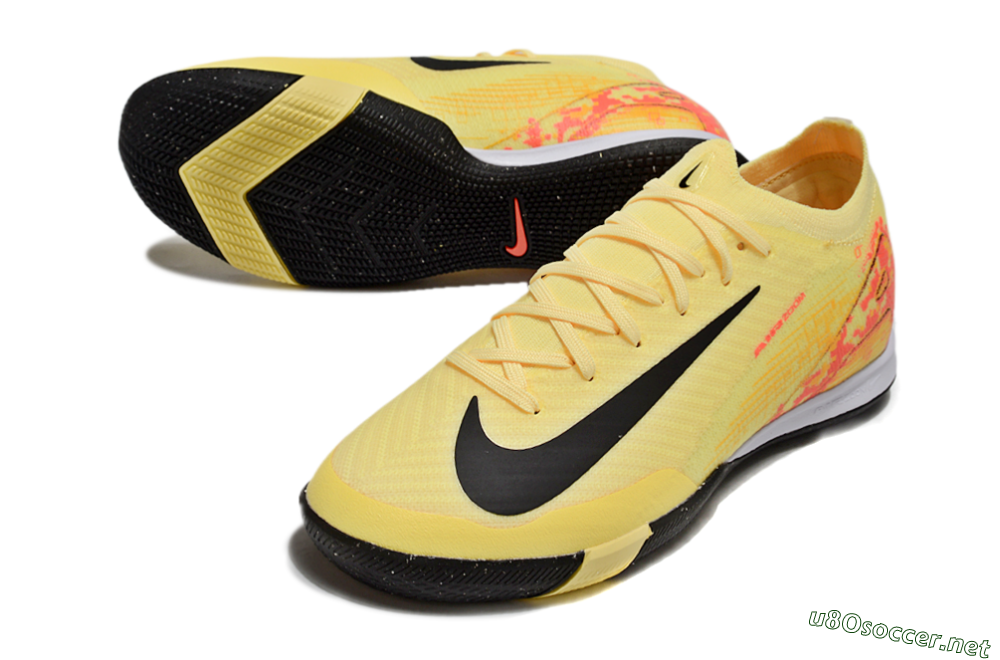 Men's Nike Air Zoom Mercurial Vapor 16 Elite IC Football Shoes - Yellow/Black/Red 3