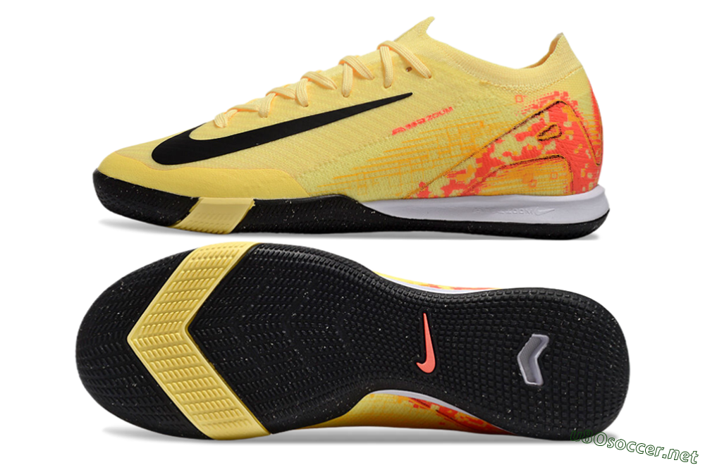 Men's Nike Air Zoom Mercurial Vapor 16 Elite IC Football Shoes - Yellow/Black/Red 1