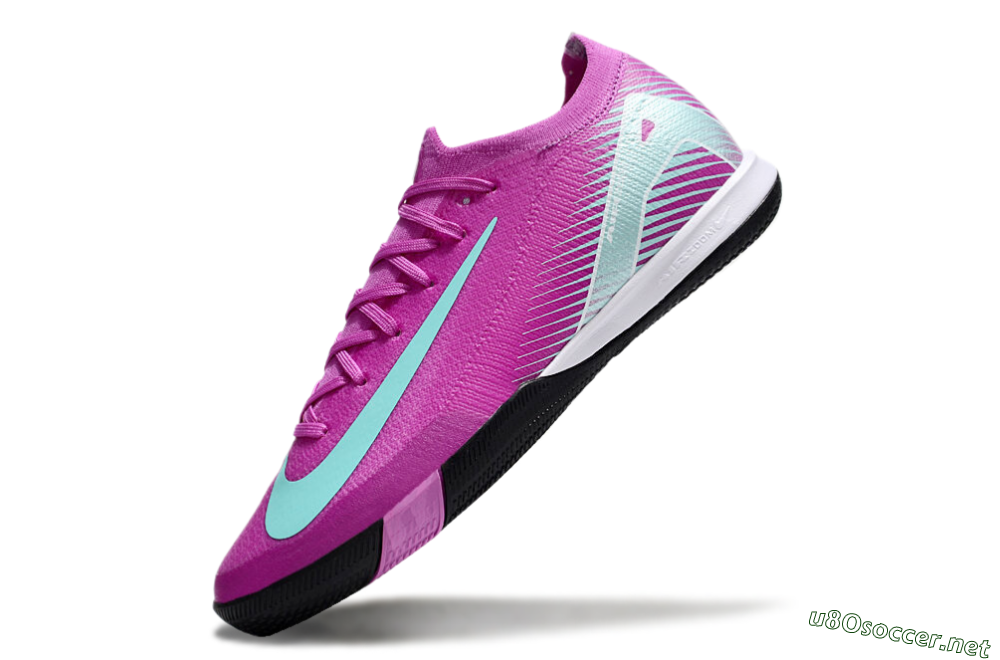 Men's Nike Air Zoom Mercurial Vapor 16 Elite IC Football Shoes - Purple/Jade/White 5