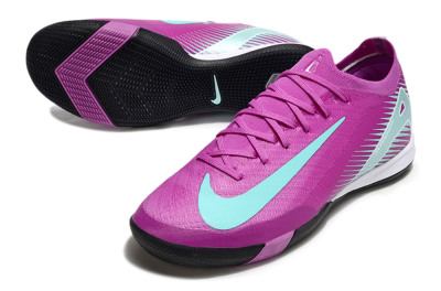 Men's Nike Air Zoom Mercurial Vapor 16 Elite IC Football Shoes - Purple/Jade/White