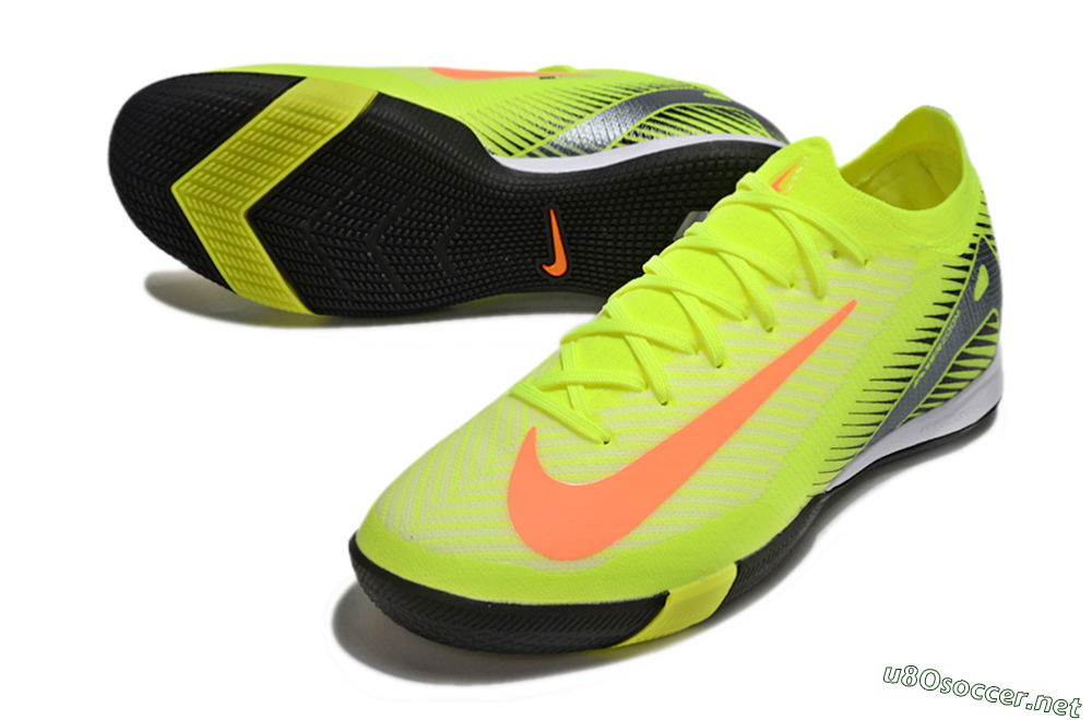 Men's Nike Air Zoom Mercurial Vapor 16 Elite IC Football Shoes - Yellow/Orange/Silver 3