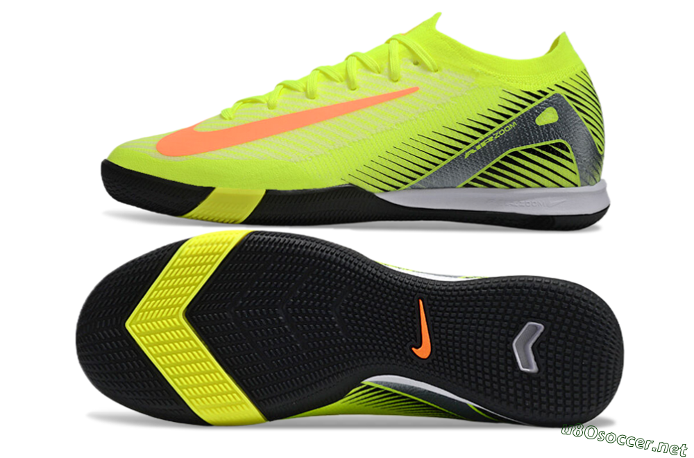 Men's Nike Air Zoom Mercurial Vapor 16 Elite IC Football Shoes - Yellow/Orange/Silver 1