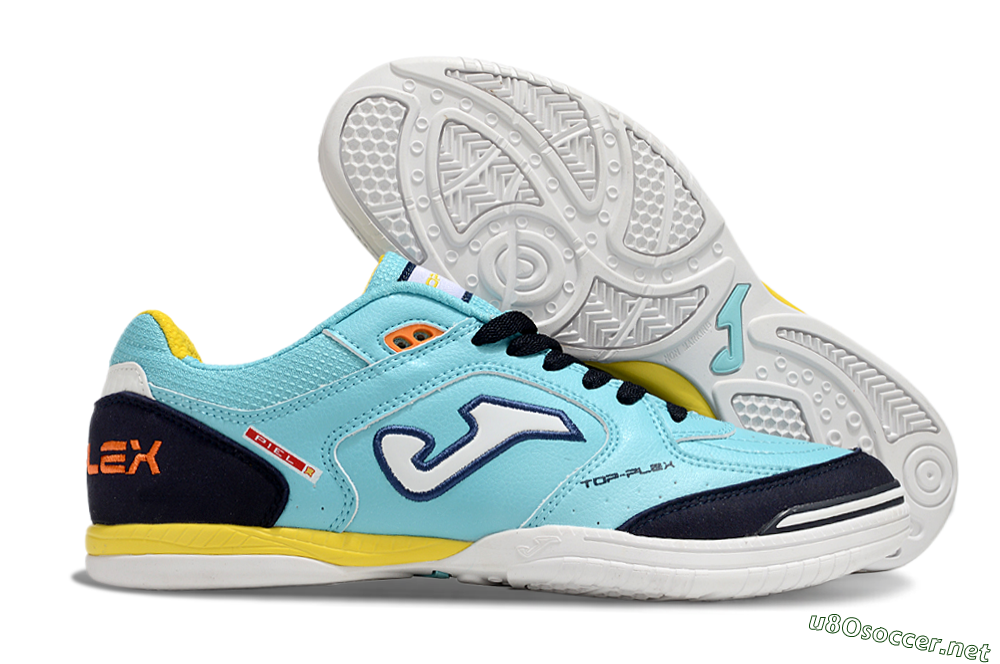 Men's Joma Top Flex IC Football Shoes - Jade/Black/Yellow 2