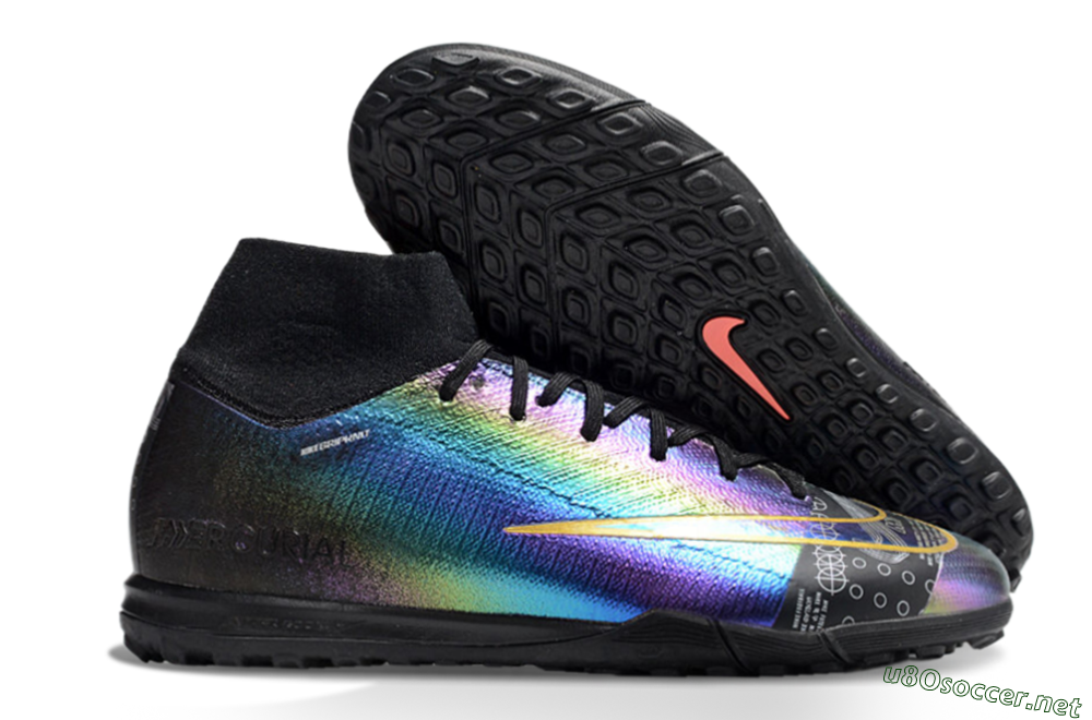 Men's Nike Air Zoom Mercurial Superfly 10 Elite TF Football Shoes - LaserYellow/Black 2