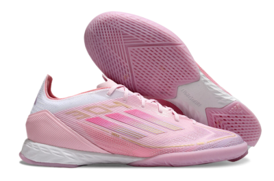 Men's Adidas F50 Pro IC Football Shoes - Pink/Gold/White