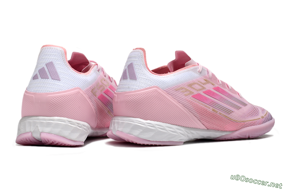 Men's Adidas F50 Pro IC Football Shoes - Pink/Gold/White 6