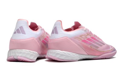 Men's Adidas F50 Pro IC Football Shoes - Pink/Gold/White