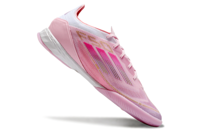 Men's Adidas F50 Pro IC Football Shoes - Pink/Gold/White