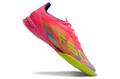 Men's Adidas F50 Pro IC Football Shoes - Pink/Yellow/Blue