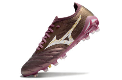 Men's Mizuno Morelia Neo 4 FG Football Boots - Red/White/Gold