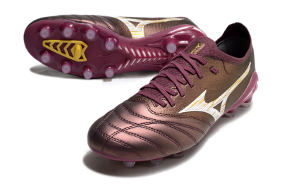 Men's Mizuno Morelia Neo 4 FG Football Boots - Red/White/Gold