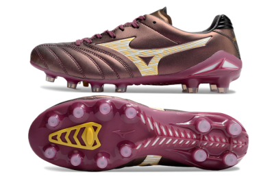 Men's Mizuno Morelia Neo 4 FG Football Boots - Red/White/Gold
