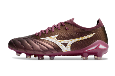Men's Mizuno Morelia Neo 4 FG Football Boots - Red/White/Gold