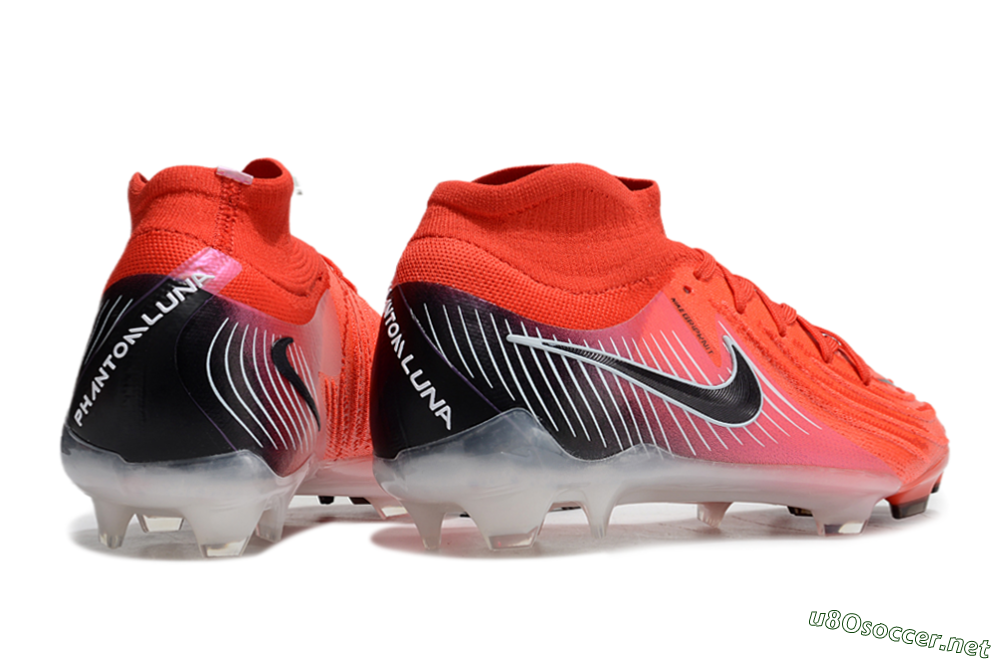Men's Nike Phantom Luna Elite NU FG Football Boots - Red/Black/White 6