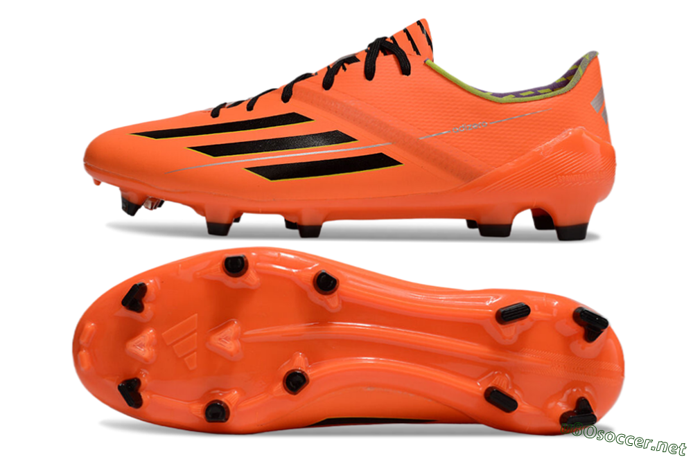 Men's Adidas F50 Adizero FG Football Boots - Red/Black/Yellow 1