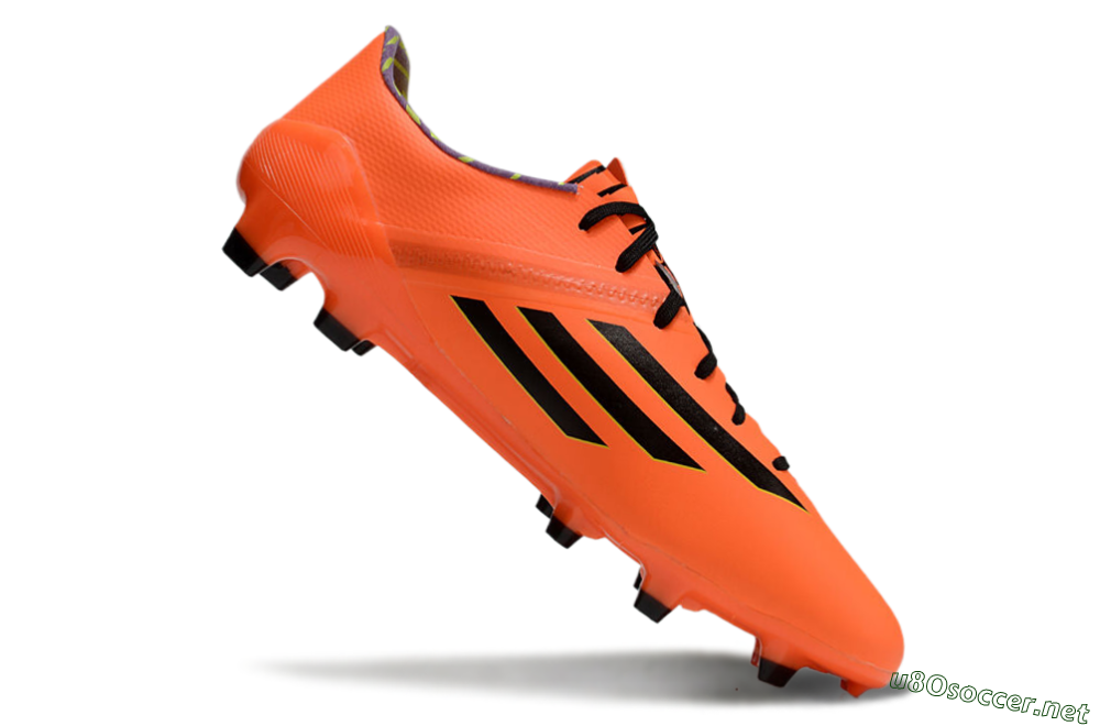 Men's Adidas F50 Adizero FG Football Boots - Red/Black/Yellow 4
