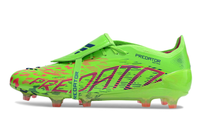 Unisex Adidas Predator Elite Foldover Tongue FG Football Boots - Yellow/Blue/Purple