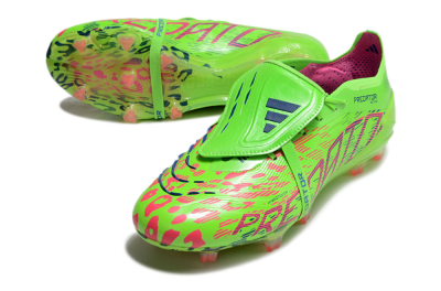 Unisex Adidas Predator Elite Foldover Tongue FG Football Boots - Yellow/Blue/Purple