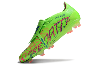 Unisex Adidas Predator Elite Foldover Tongue FG Football Boots - Yellow/Blue/Purple