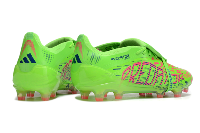 Unisex Adidas Predator Elite Foldover Tongue FG Football Boots - Yellow/Blue/Purple