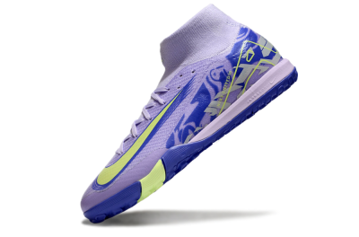 Unisex Nike Air Zoom Mercurial Superfly 10 Elite TF Football Shoes - Purple/Yellow/White