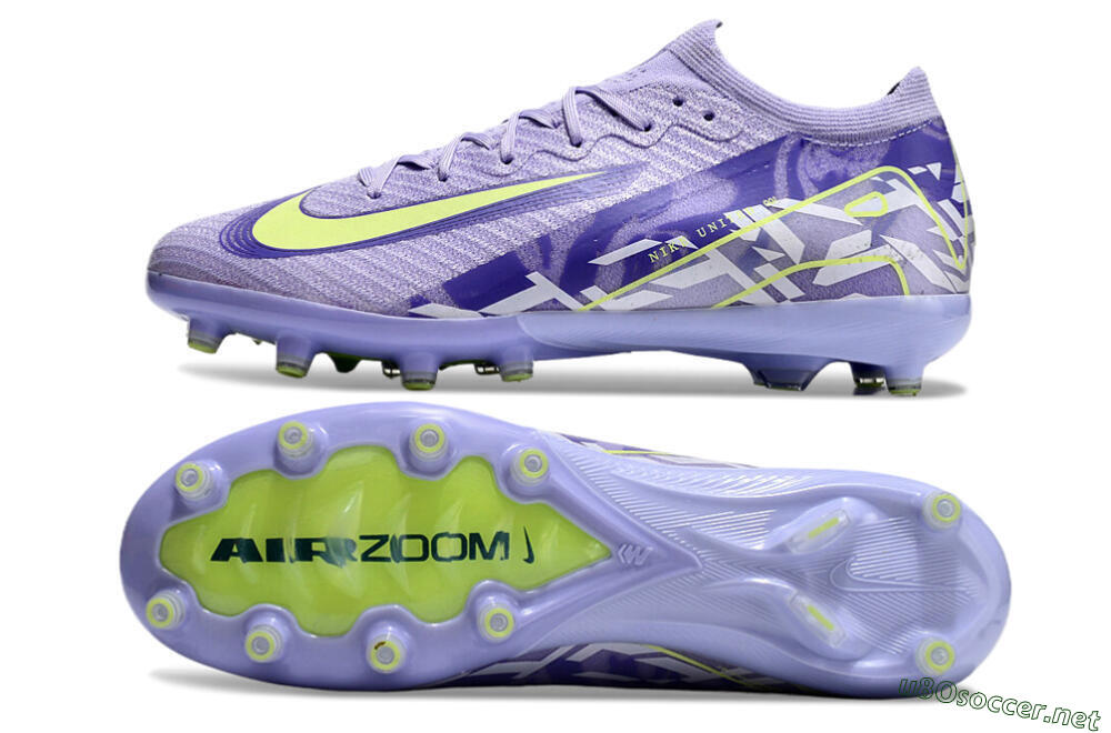 Men's Nike Air Zoom Mercurial Vapor 16 Elite AG Football Boots - Purple/Yellow/Blue 7