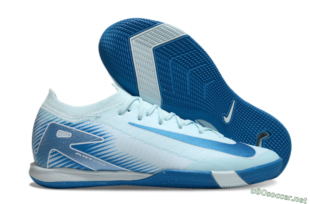Unisex Nike Air Zoom Mercurial Vapor 16 Elite IC Football Shoes - Jade/Blue/White 2