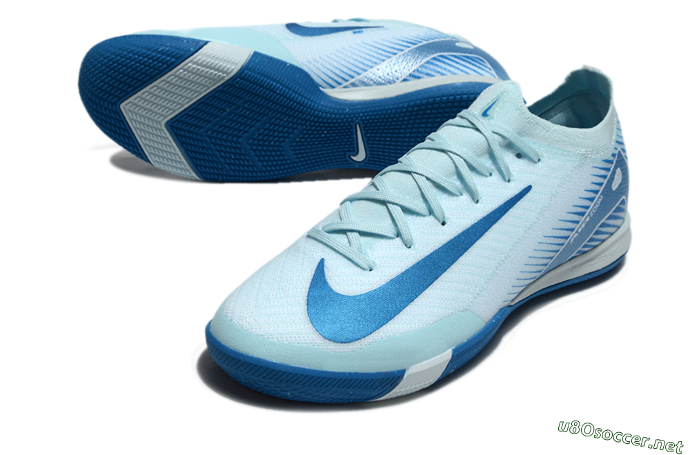 Unisex Nike Air Zoom Mercurial Vapor 16 Elite IC Football Shoes - Jade/Blue/White 3