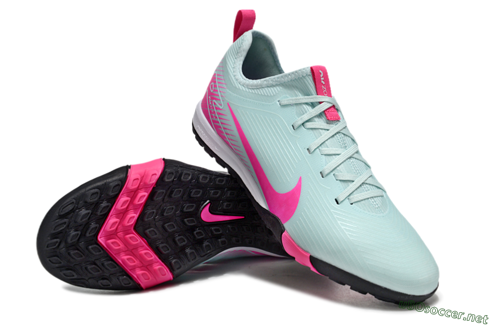 Unisex Nike Air Zoom Mercurial Vapor 16 Pro TF Football Shoes - Jade/Pink/White 4