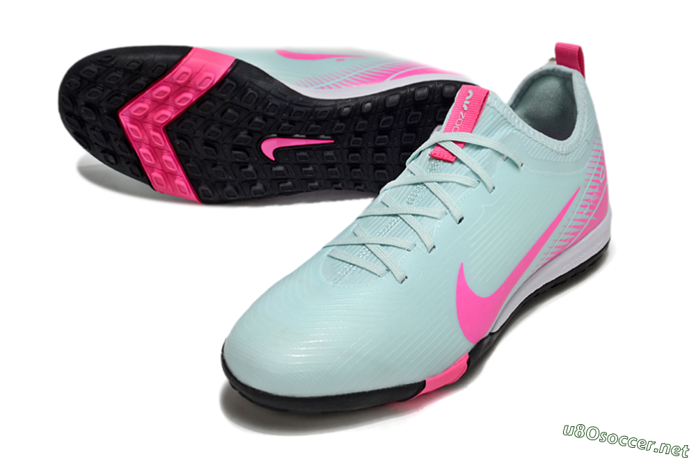 Unisex Nike Air Zoom Mercurial Vapor 16 Pro TF Football Shoes - Jade/Pink/White 3