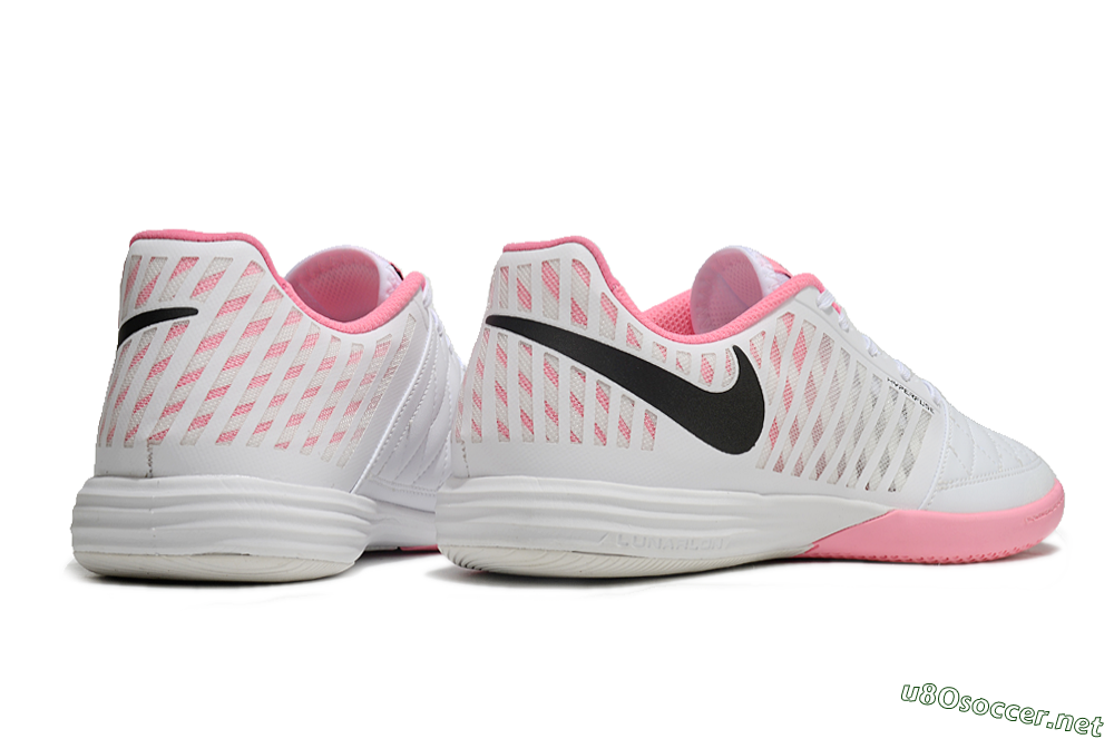 Unisex Nike Lunar Gato 2 IC Football Shoes - White/Pink/Black 7