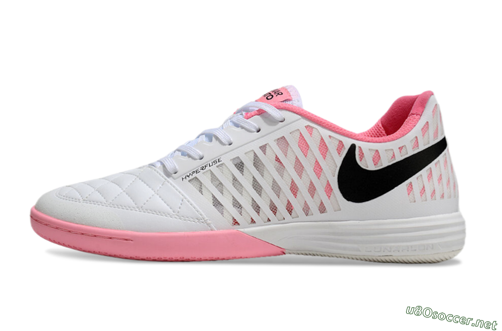 Unisex Nike Lunar Gato 2 IC Football Shoes - White/Pink/Black 0