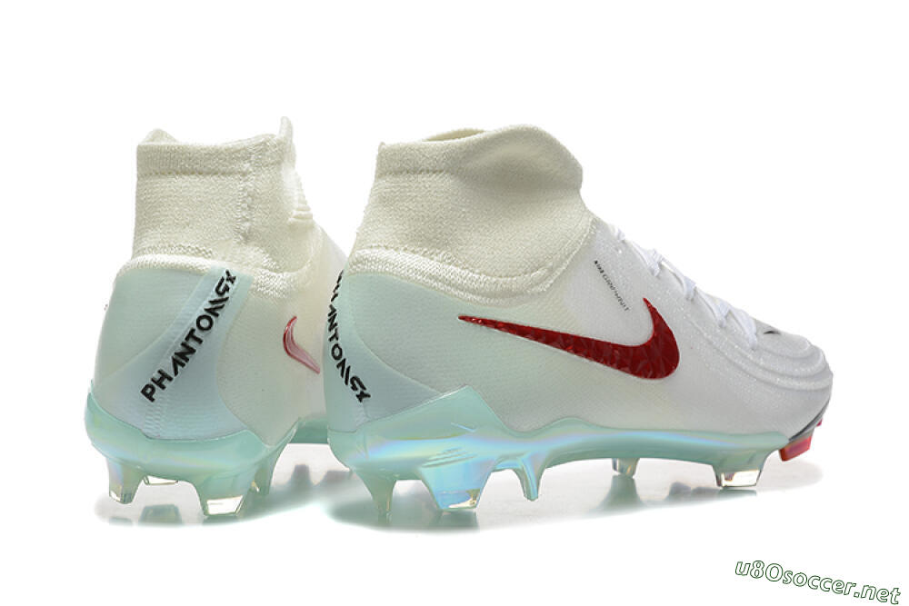 Men's Nike Phantom Luna Elite NU FG Football Boots - White/Red/Jade 9