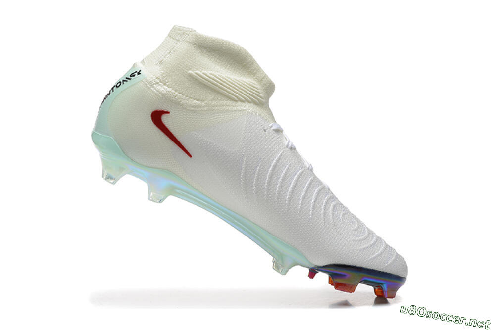 Men's Nike Phantom Luna Elite NU FG Football Boots - White/Red/Jade 7