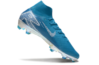Unisex Nike Air Zoom Mercurial Superfly 10 Elite FG Football Boots - Blue/White/Gold