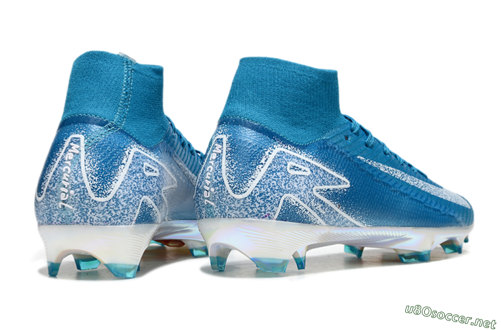 Unisex Nike Air Zoom Mercurial Superfly 10 Elite FG Football Boots - Blue/White/Gold 6