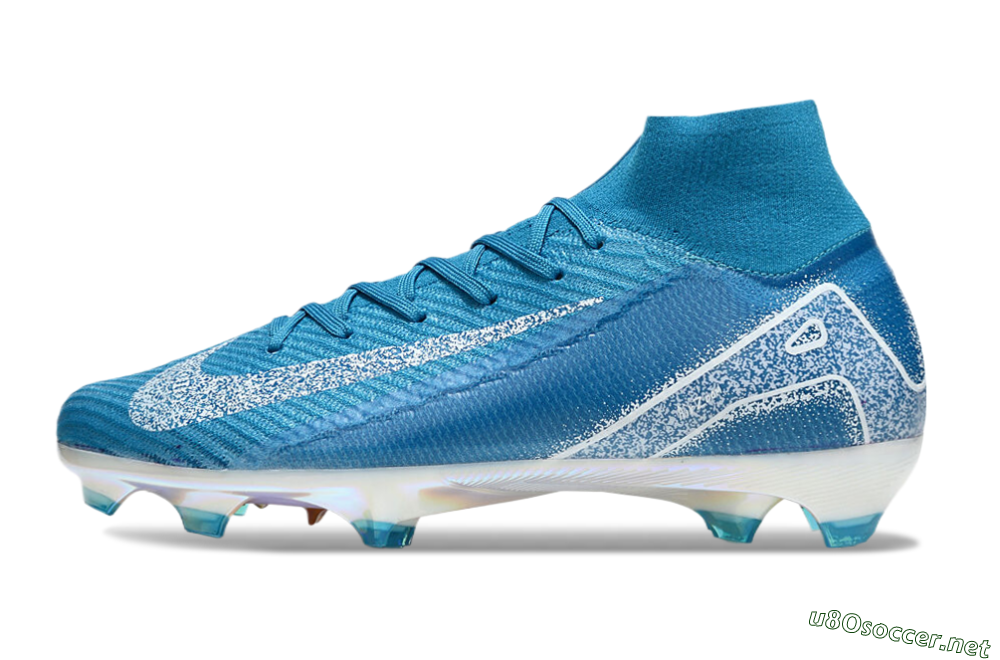 Unisex Nike Air Zoom Mercurial Superfly 10 Elite FG Football Boots - Blue/White/Gold 0