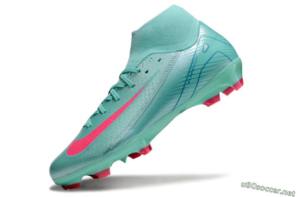 Men's Nike Air Zoom Mercurial Superfly 10 Elite FG Football Boots - Jade/Pink/Blue 5