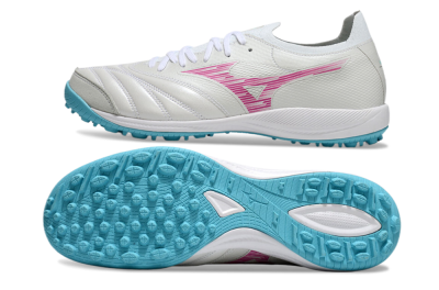 Men's Mizuno Morelia Neo Sala M8 TF Football Shoes - Beige/Pink/Grey