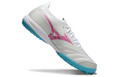 Men's Mizuno Morelia Neo Sala M8 TF Football Shoes - Beige/Pink/Grey