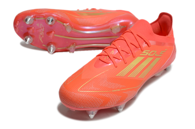 Men's Adidas F50 Elite SG Football Boots - Red/Gold