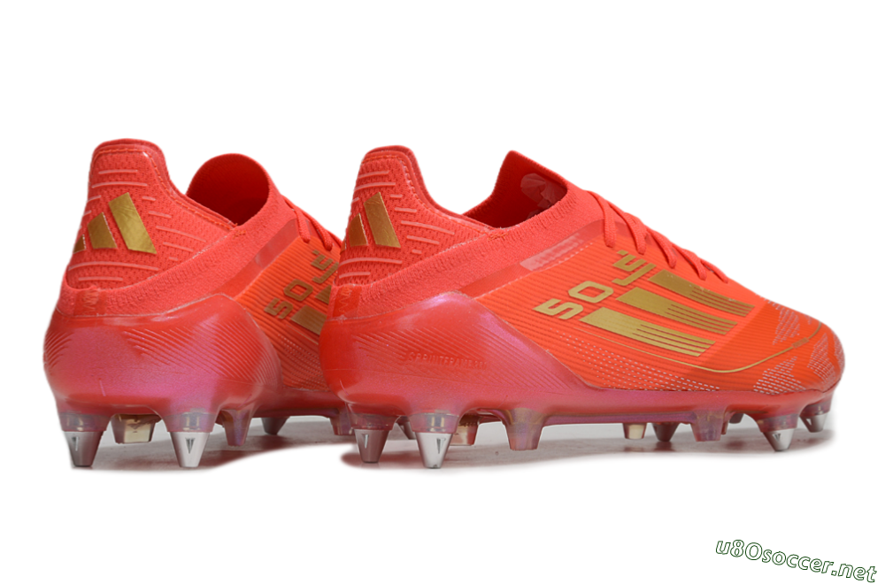 Men's Adidas F50 Elite SG Football Boots - Red/Gold 6