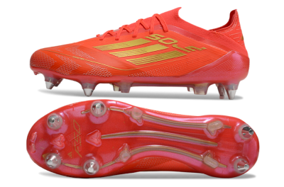Men's Adidas F50 Elite SG Football Boots - Red/Gold