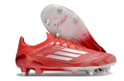 Men's Adidas F50 Elite SG Football Boots - Red/Silver