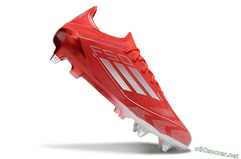 Men's Adidas F50 Elite SG Football Boots - Red/Silver 4