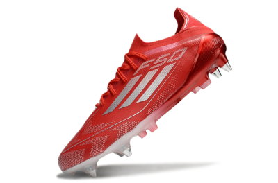 Men's Adidas F50 Elite SG Football Boots - Red/Silver