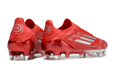 Men's Adidas F50 Elite SG Football Boots - Red/Silver